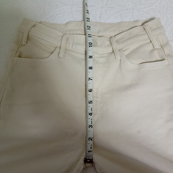MOTHER The Hustler Ankle Fray Womens Beige Jeans Size 28 - Picture 11 of 13